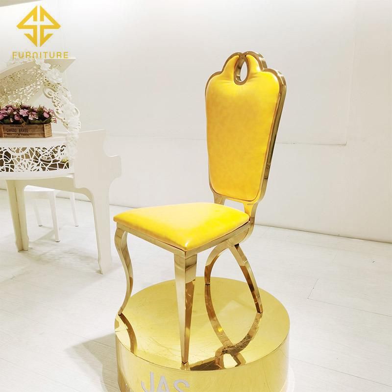 Elegant Luxury High Quality Hotel Dining Chair with PU Leathervseat