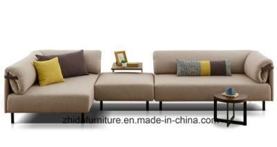 European Promotion Big L Shape Sectional Fabric Sofa