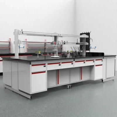 Cheap Factory Prices Chemistry Steel Lab Equipment Island Lab Bench, High Quality Hot Sell School Steel ESD Lab Furniture/