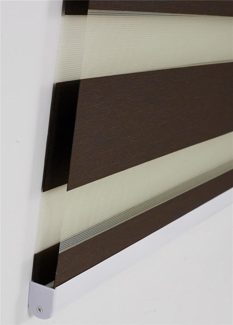 New Arrival Modern 8 Colors Blackout Zebra Blinds Double Layer Roller Blind Custom Made Window Blinds