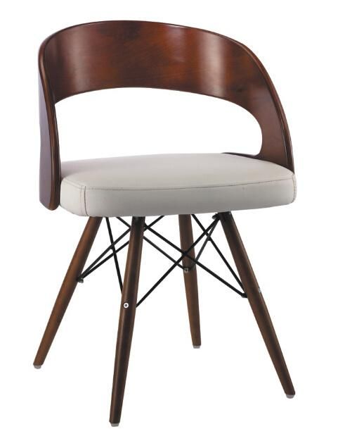 Leather Leisure Bar Chair High Wooden Feet Bar Stool (SZ-LCF152)