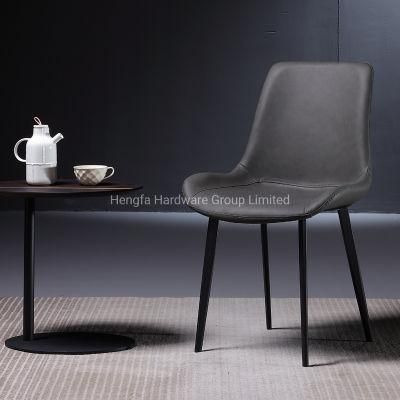 Home Furniture Carbon Steel Legs Comfortable Dining Chairs