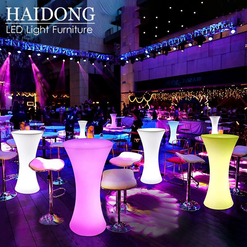 Fashion LED Cocktail Table Sofa Bar Chair Furniture for Outdoor Party Nightclub