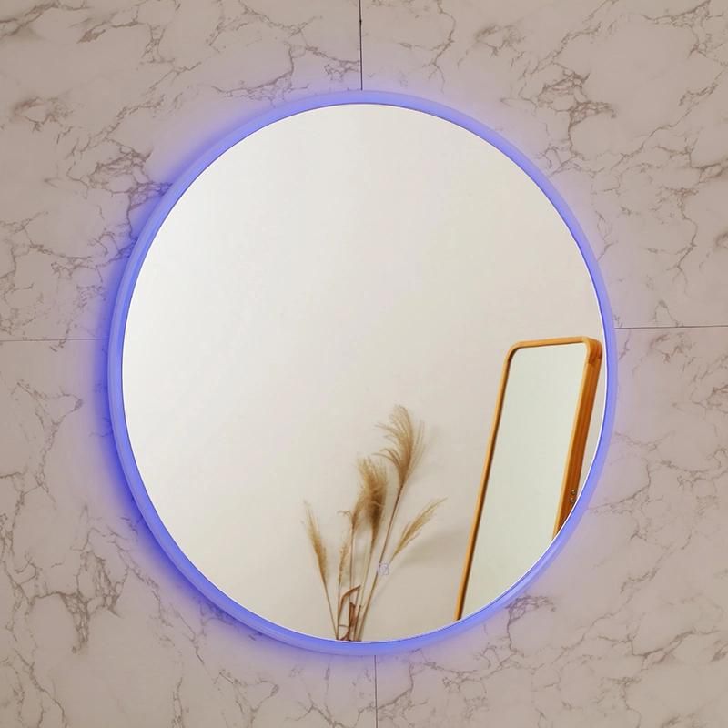 Factory Magnified Waterproof Jh China Bathroom Furniture Light Wall LED Mirror Glass