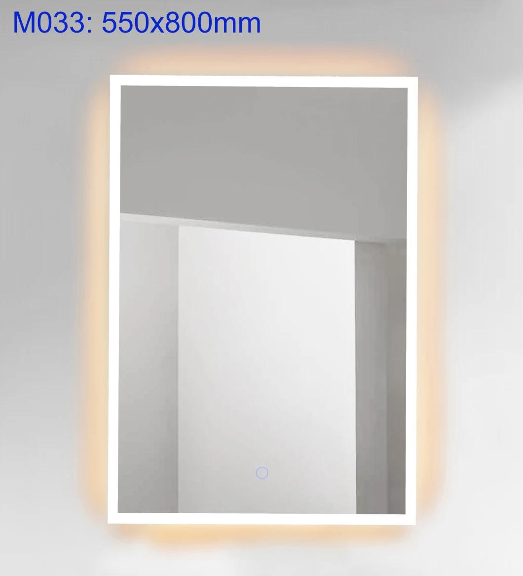 Saudi Arabian Markets Wall Mounted Touch Switch Bathroom Smart LED Mirror (M014)