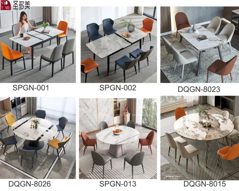 Modern Table with Butterfly Extension Ceramic Round Dining Table