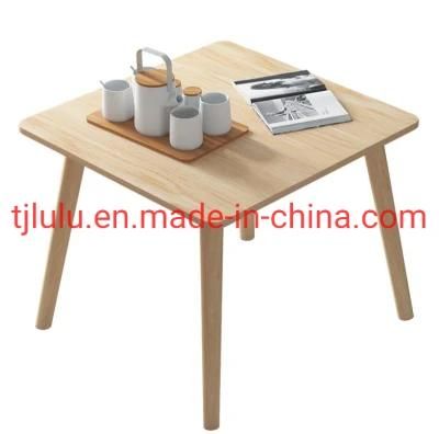 Simple Modern Small Square Table Sofa Center Table Living Room Furniture Side Table Indoor Coffee Wooden Nest Table Dining Table