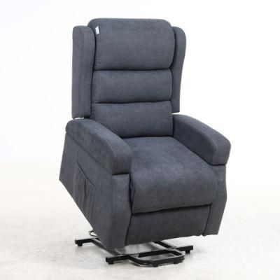 Modern Leisure Living Room Home Furniture Electric Lift-up Recliner Chair with Removable Armrest Tech Fabric Sofa