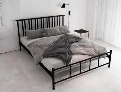 Modern Design Hotel Furniture Bedroom Stainless Steel King Size Bed