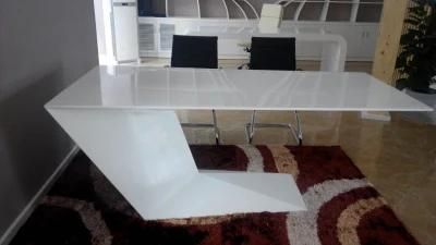 Tw Modern Design White Adjustable Office Desk Z Shape Computer Desk