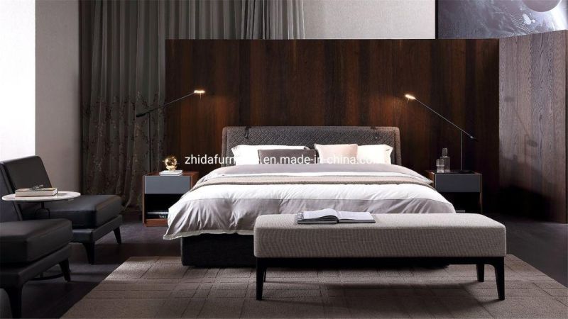 Modern Home Hotel Bedroom Furniture Set Double Bed