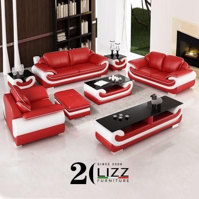 Chinese Factory Modern Home Furniture Living Room Genuine Leather Sofa