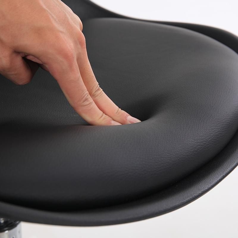 Lower Price 200kgs Low Back Nordic PP Covered Home Computer Office Swivel Chair with Fabric Seat