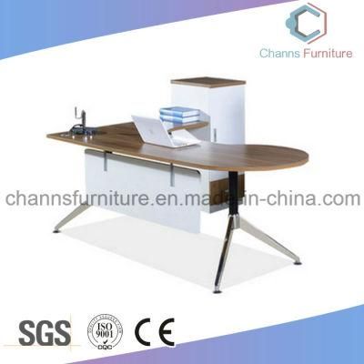 High Grade Modern Wooden Furniture Office Executive Desk with Metal Legs (CAS-ND1741139)