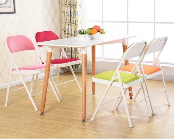 Living Room Furniture Folding Chair Seat Cushions Folding Chair for Party Folding Metal Chair