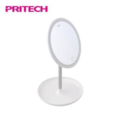 Pritech Wholesale Touch Screen Round LED Light Cosmetic Makeup Mirror