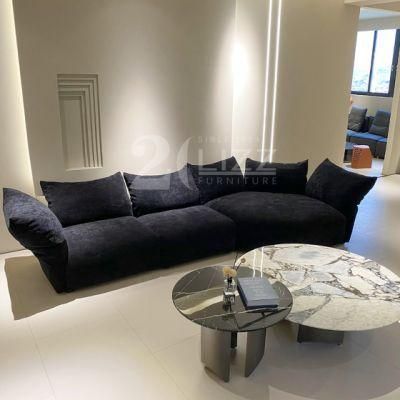 Modern Design Leisure High Quality Living Room Furniture European Style Fabric Sofa with Coffee Table
