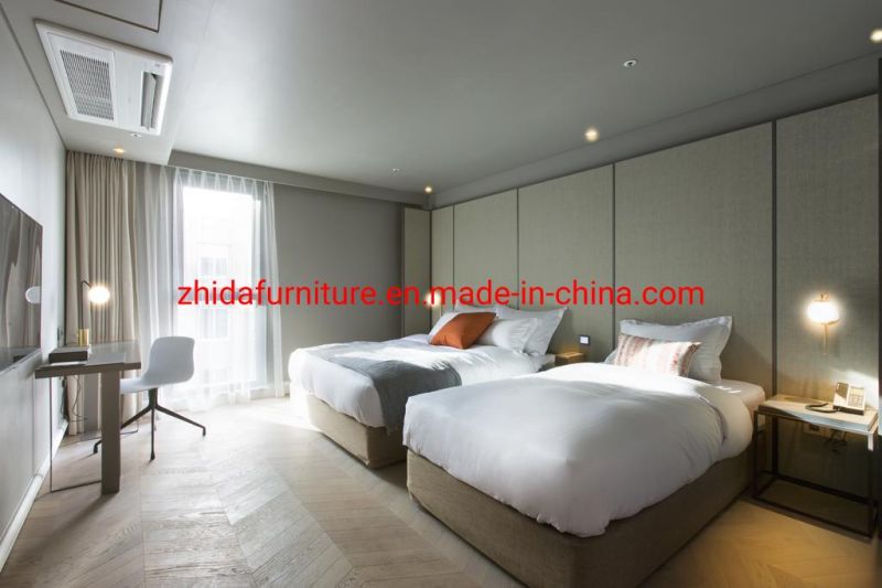 Wood Carving Hotel Bedroom Furniture Latest Double Bed Designs Furniture for Hotel