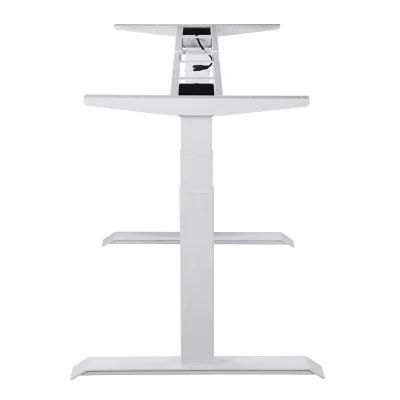 Sit-Stand Motorized Adjustable Height Desk Frame Legs of 3-Stage Dual Motor Electric Sit Stand Desk