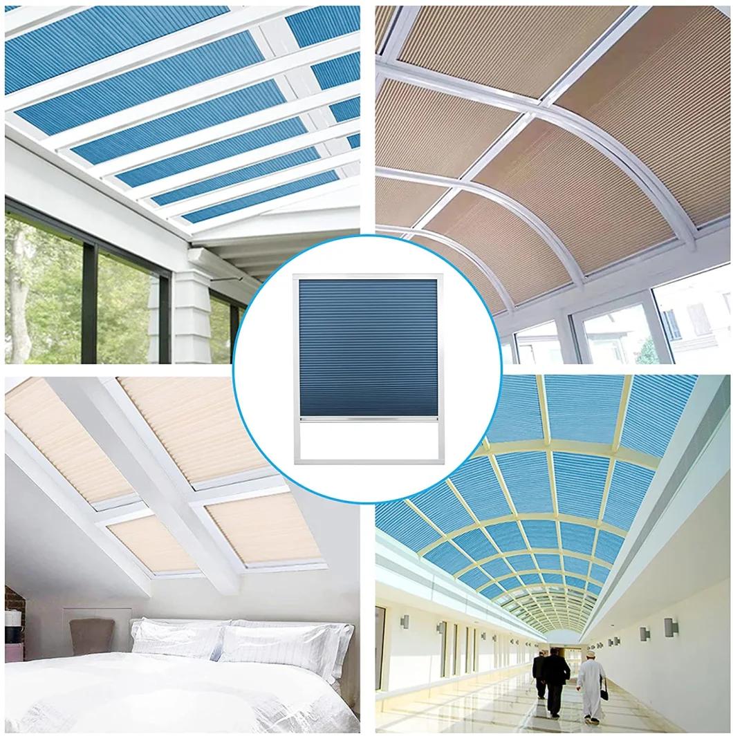 Blackout Fabric Cellular Shades Cordless Honeycomb Skylight Blinds