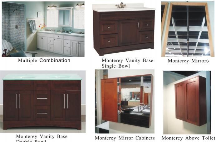 Framed White Shaker Bathroom Vanity Cabinets Manufacture Custom Make Espresso