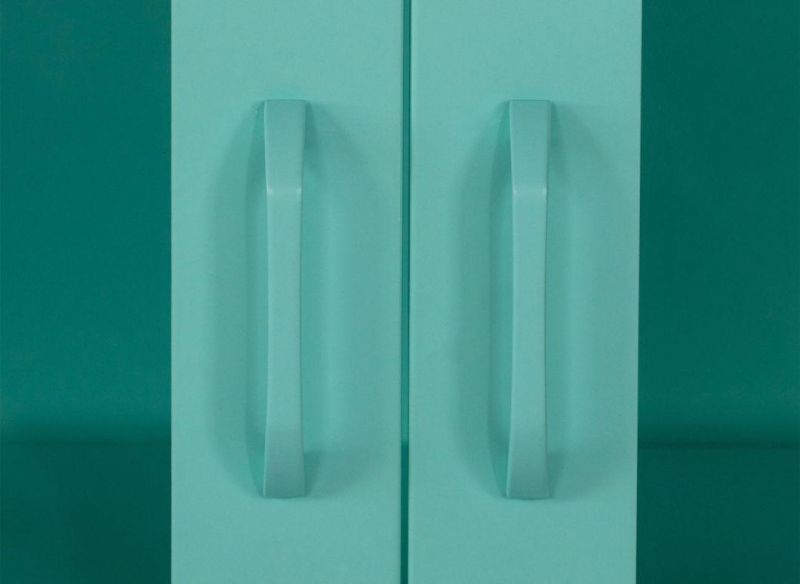 Home Metal Modern 2 Glass Doors Cache Accent Locker Cabinets