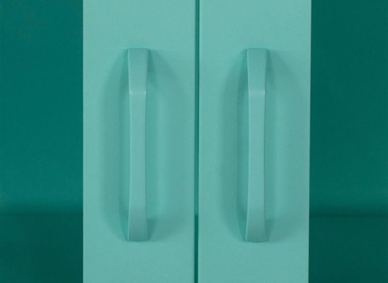 Home Metal Modern 2 Glass Doors Cache Accent Locker Cabinets
