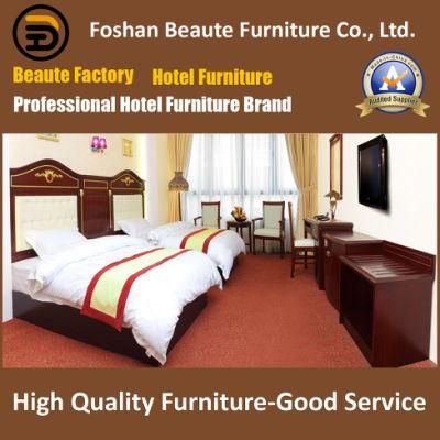 Professional Customization 5 Star Modern Solid Wood Hotel Double Beds Room Furniture (GLB-0109867)