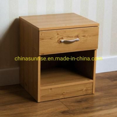 Wooden Panels Material One Drawer Bedside Chest for Bedroom Furniture