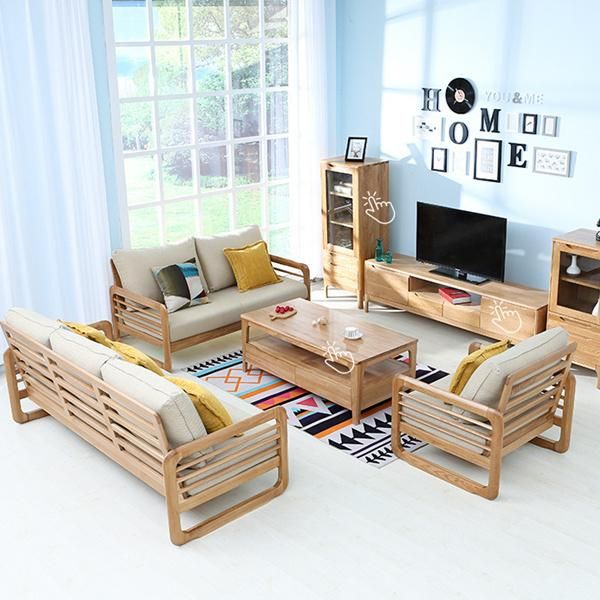 Modern Minimalist Custom White Oak Sofa