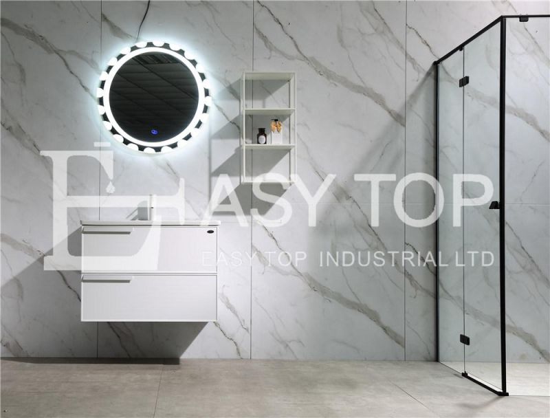 in Stock Russia Antique Smart Grey Wall Mount One Sink Bathroom Washbasin Cabinet