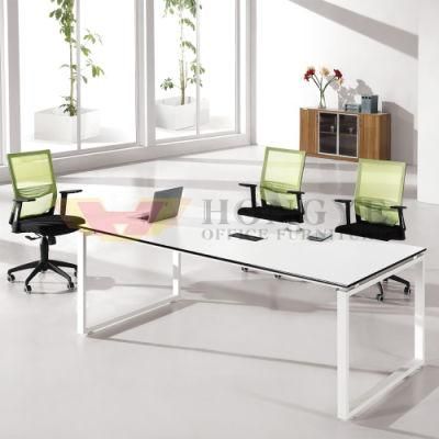 Elegant White Conference Room Office Training Table Office Furniture (HY-H11)