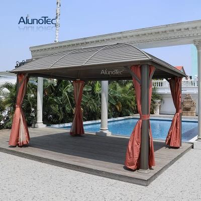 Wholesale Waterproof Freestanding Modern Sunroom Hardtop Pavilion Garden Pergola Canopy Tent Gazebo