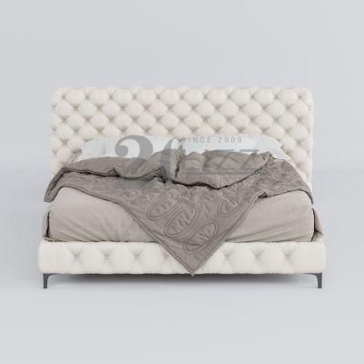 European Style Minimalist Solid Wood Home Furniture Modern Simple Bedroom Genuine Leather Bed