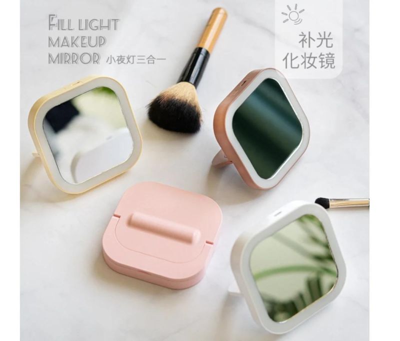 LED Rechargeable Makeup Mirror Mini LED Light Mirror