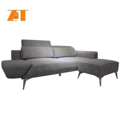 European Modern Sectional Leisure Living Room Home Furniture L Shape Fabric Couch Sofa Set
