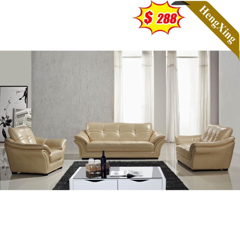 Classic Living Room Office Furniture PU Leather Fabric 1+2+3 Seat Sofa Set