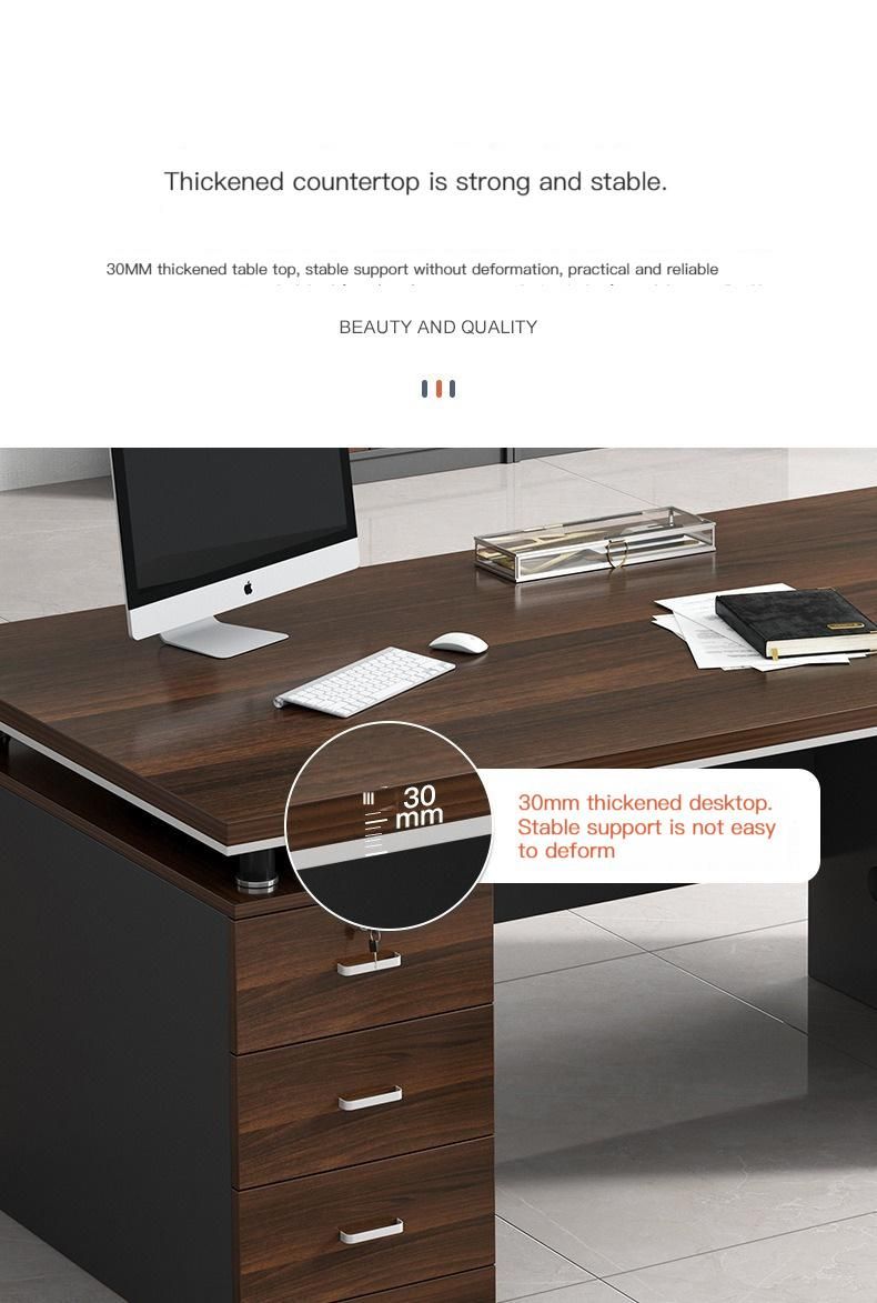 Top Selling Modern Office Desk with Drawers and Doors