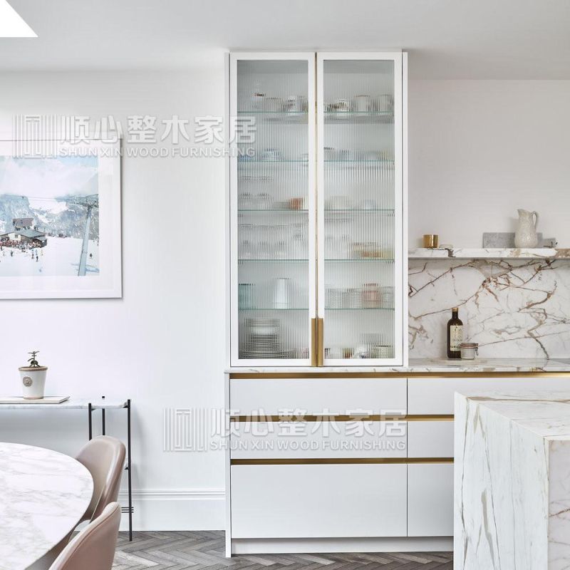 European Customized Modular Free Design Wood Modern Kitchen Cabinet