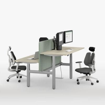 Privacy Office/Home Workstation System Sit Standing Height Adjustable Desk