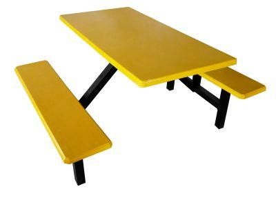 50 Square 4 Seater Cheap Food Court Table and Chair/Fast Food Restaurant Dining Table and Chair/Canteen Furniture