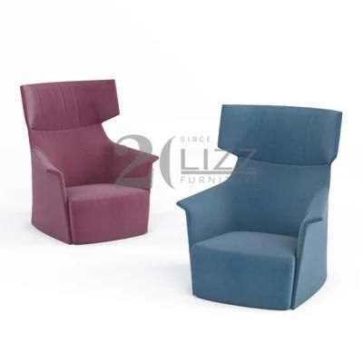Natural Simple Modern Style Living Room Sofa Furniture a Couple of Velvet Fabric Sofa Chair