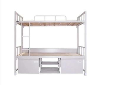 Steel School Student Dormitory Bunk Bed with Bookcase and Stairs