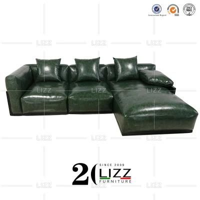 Modern Nordic Style Home Furniture Leisure Sectional Geniue Leather Sofa Set for Office Hotel Commerial