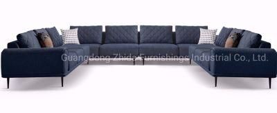 Fabric Sectional U Shape Sofa with Modern Style Modular Sofa
