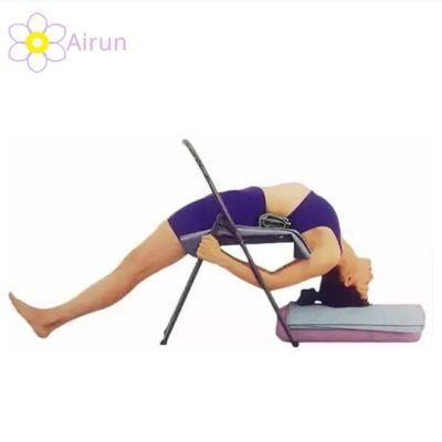 Wholesale Backless Metal Iyengar Yoga Thickened Tube Steel Folding Chair for Pregnant Maternal Women