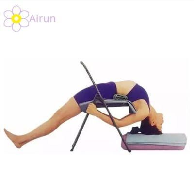 Wholesale Backless Metal Iyengar Yoga Thickened Tube Steel Folding Chair for Pregnant Maternal Women