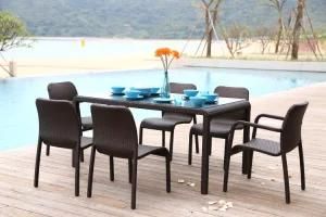 UV Resistant Outdoor Rattan Weave Outdoor Garden Dining Furniture Wholesale
