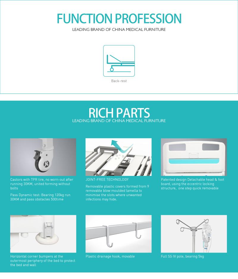 Y1w China Online Shopping Detachable Modern Hospital Beds