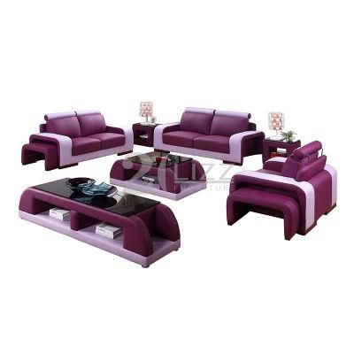 Online Promotion Modern Home Furniture Set Living Room Leather Sofa